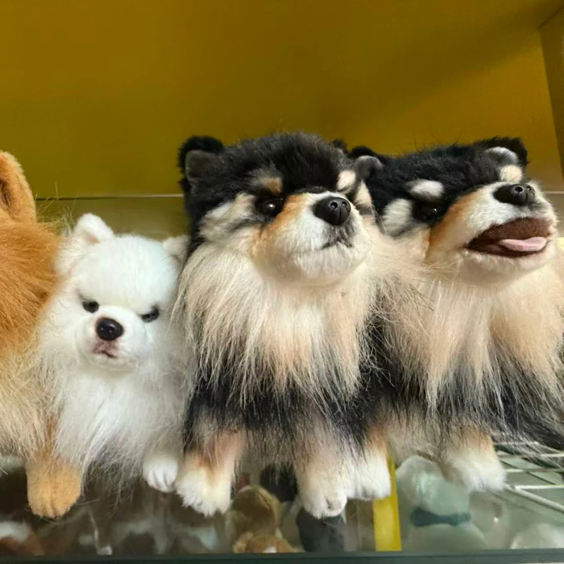 25cm Simulation RealLife Pets Chihuahua Plush Toys Stuffed Fluffy Animal Cute Puppy Baby Appsease Dog Doll for Kids Xmas Gifts