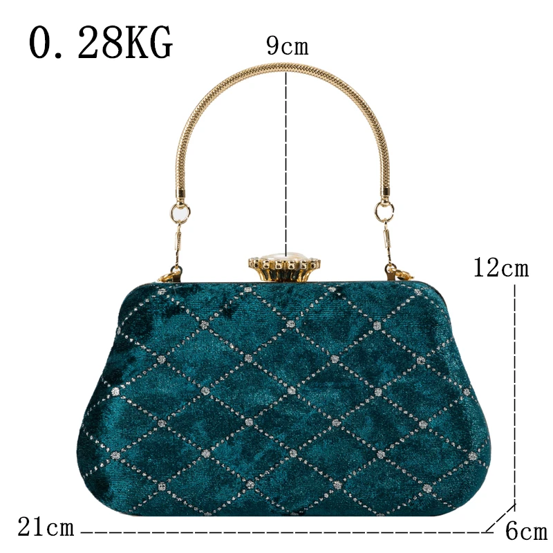 Borse da sera da donna strass pochette da giorno piccola borsa a tracolla a tracolla borsa da sposa per feste di Design a catena borsa da donna di