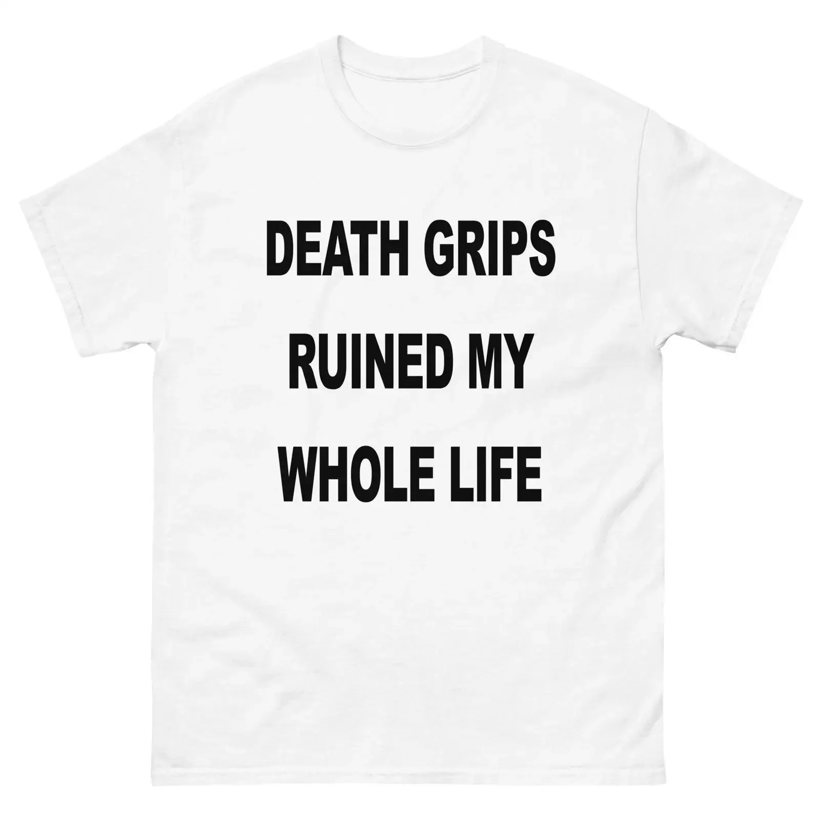 Death Grips Ruined My Whole Life T-Shirt Vintage-Waschung Unisex Stretch-Top für den Alltag Weich Lässig Vielseitig