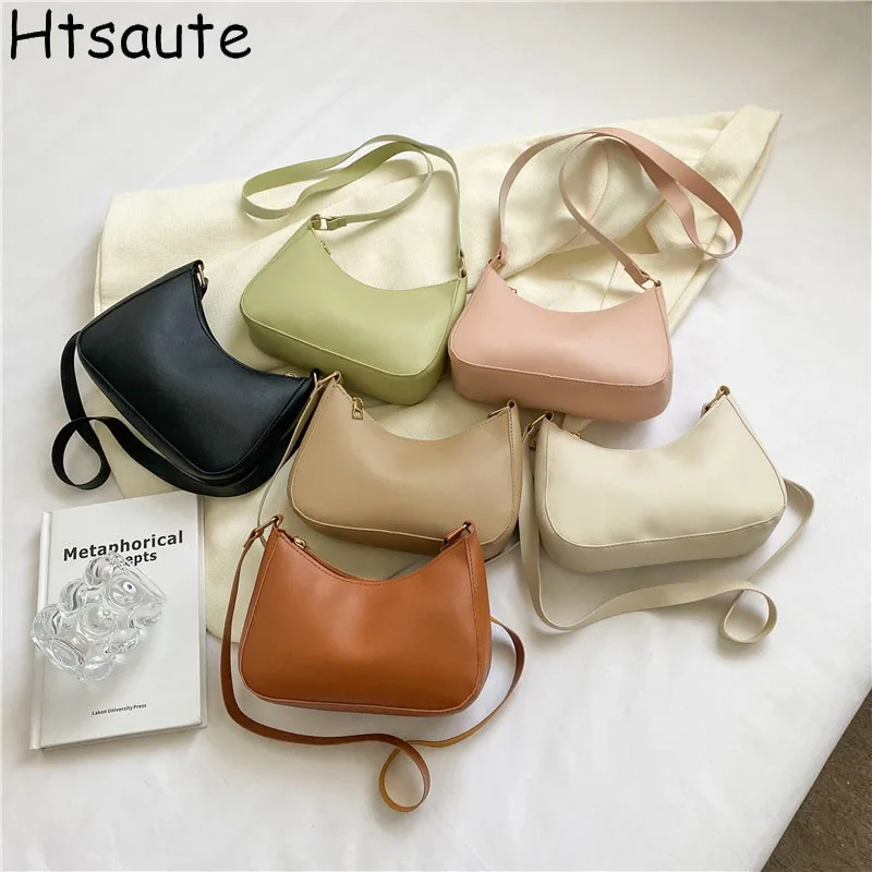 

Hand Bag Fashion Luxury Design PU Leather Shoulder Bag Women Mini Clutch Handbag Purse Female Underarm Bag Travel Totes