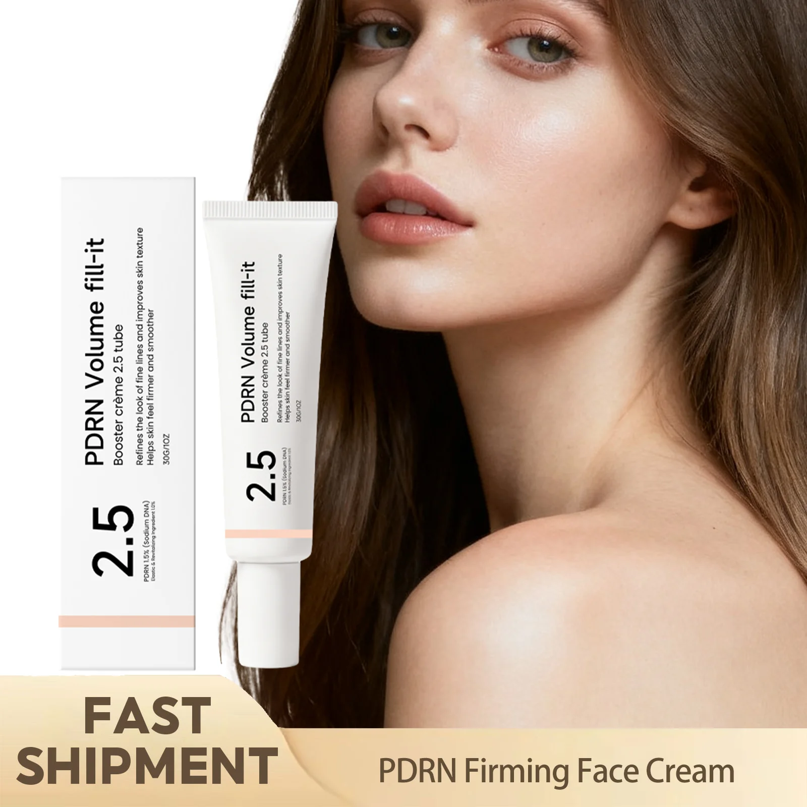 PDRN Firming Face Cream Plump Skin Refine Fine Lines Firming Lifting Improve Skin Texture Firming Hydrating Gentle Facial Care