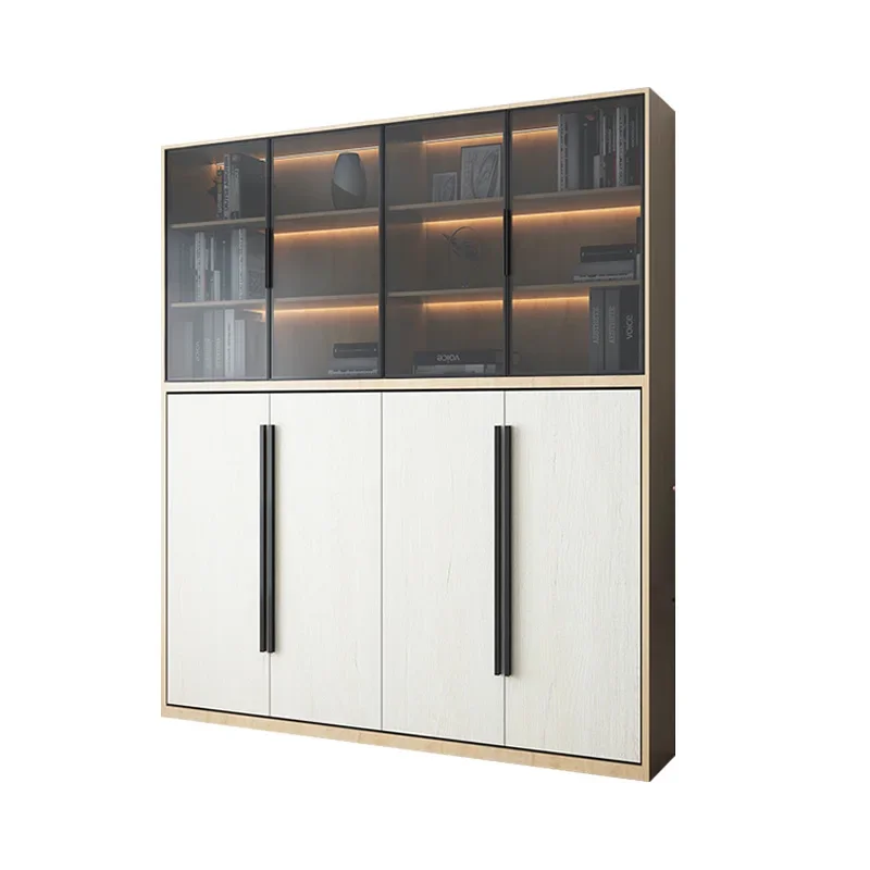 

Minimal light luxury bookcase, combination reinforcement, invisible bed rollover multi-functional ink