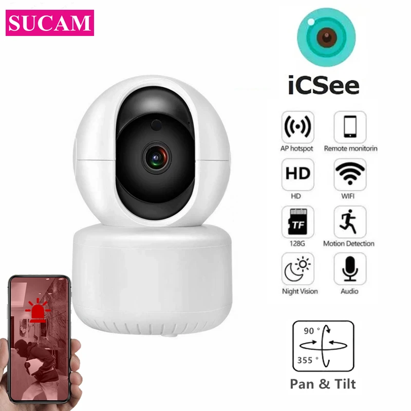 

ICSEE WIFI Mini Wireless IP Indoor Camera 1080P Home Security Two Way Audio Video Surveillance CCTV Camera Motion Detection