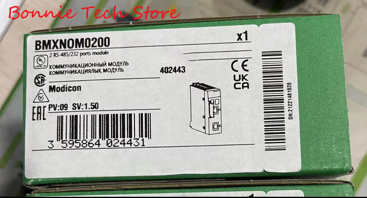 BMXNOM0200 for Schneider Serial link module with 2 RS-485/232 ports in Modbus and Character mode