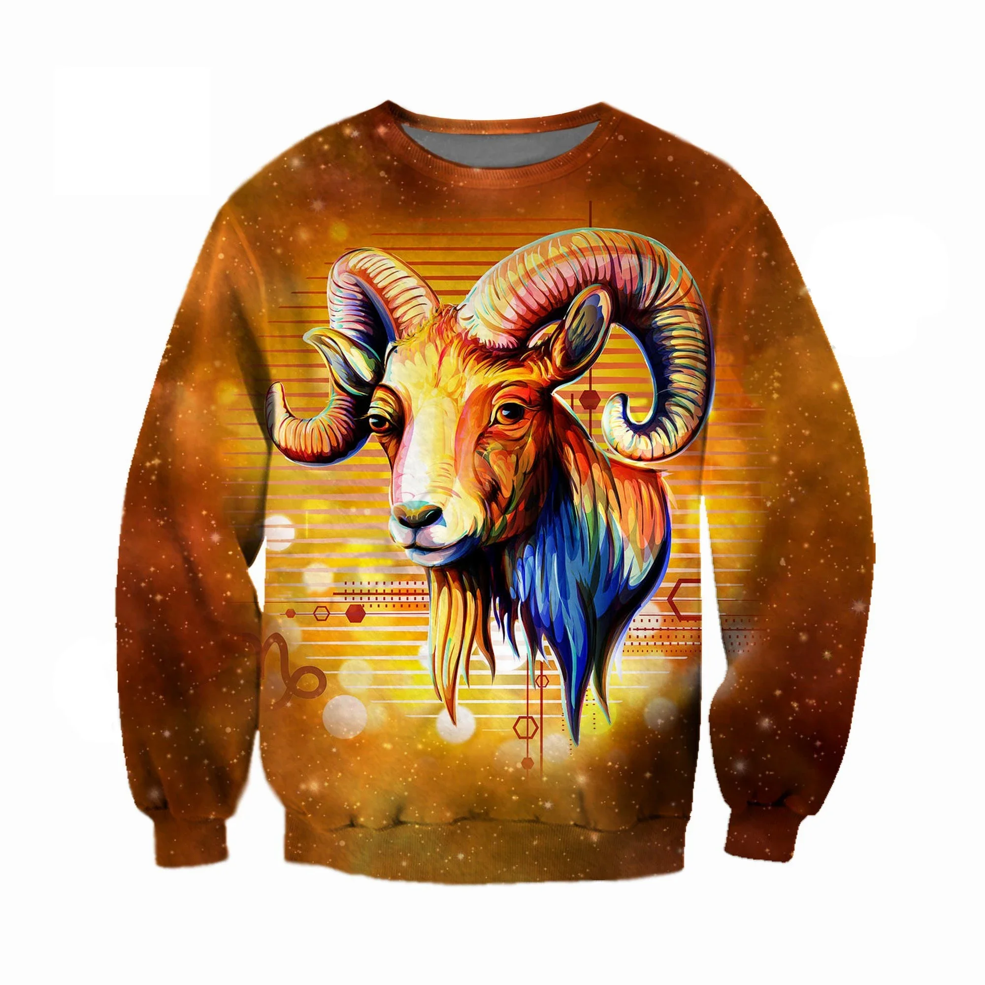 Dark Plstar 3D Print Hippie Aries Constellation Art Streetwear Pullover Long Sleeve Casual Unisex Hoodies/Sweatshirt/Zip Style-1