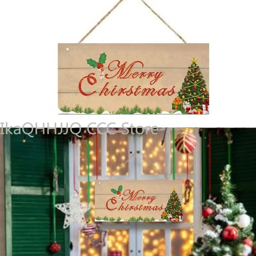 

Reminder Signs Door Sign Durable Wood Merry Christmas Sign Door Plate Hotel Bulletin Board Hotel