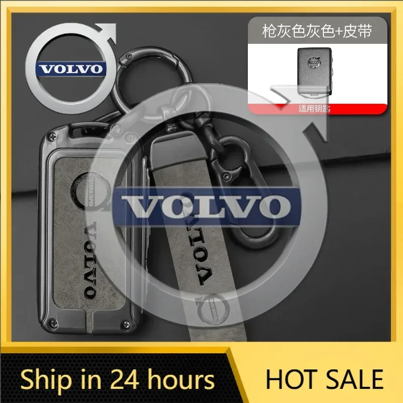 

2026 New For Volvo Emblems For Volvo XC40 XC60 S90 XC90 V90 2017 2018 T5 T6 T8 Protection Bag Accessory Leather Zine Alloy Car K