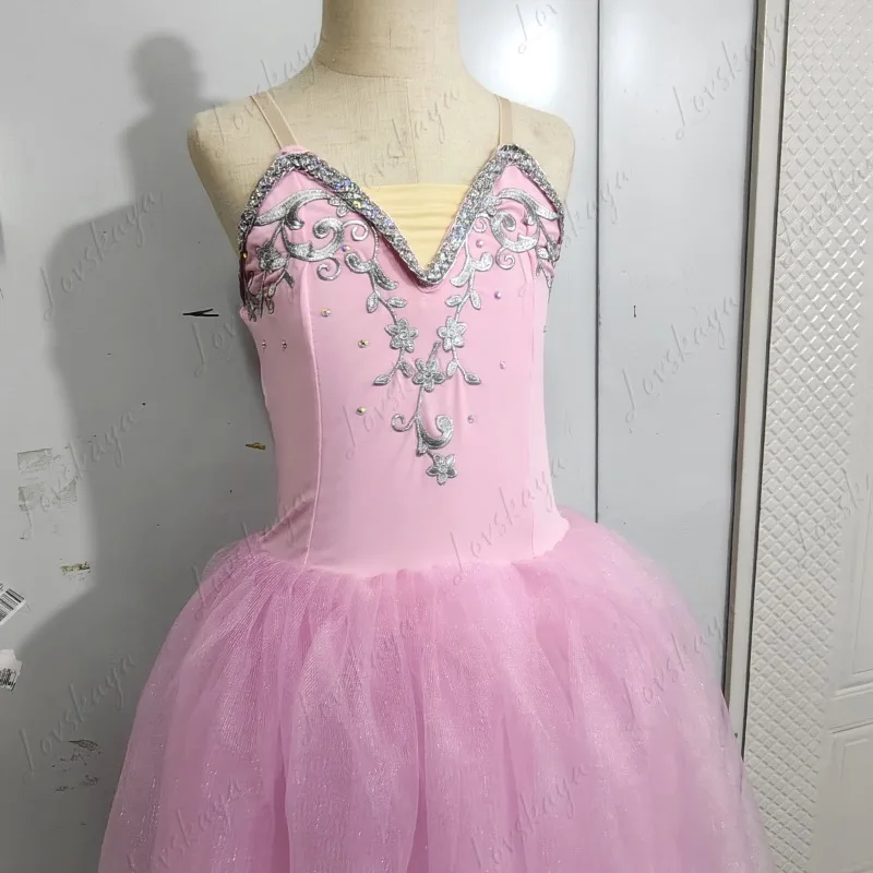 Vestido de dança infantil traje cisne lago adulto vestido de balé suspender pequeno cisne pingente da menina