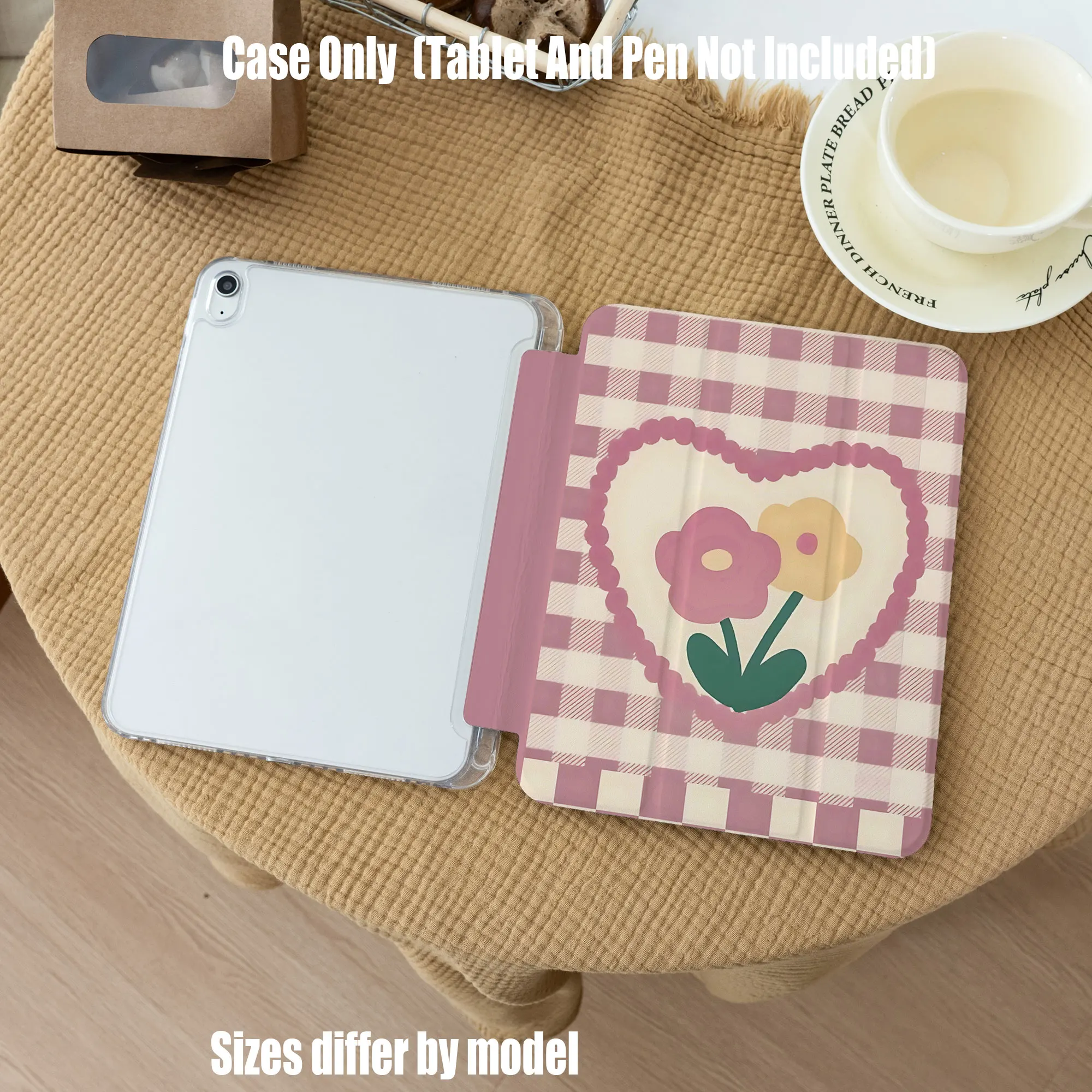 

Slim Fit Premium TPU Tablet Cover, Shockproof Durable Lightweight Protective Case for iPad Samsung Huawei Honor Redmi Xiaomi