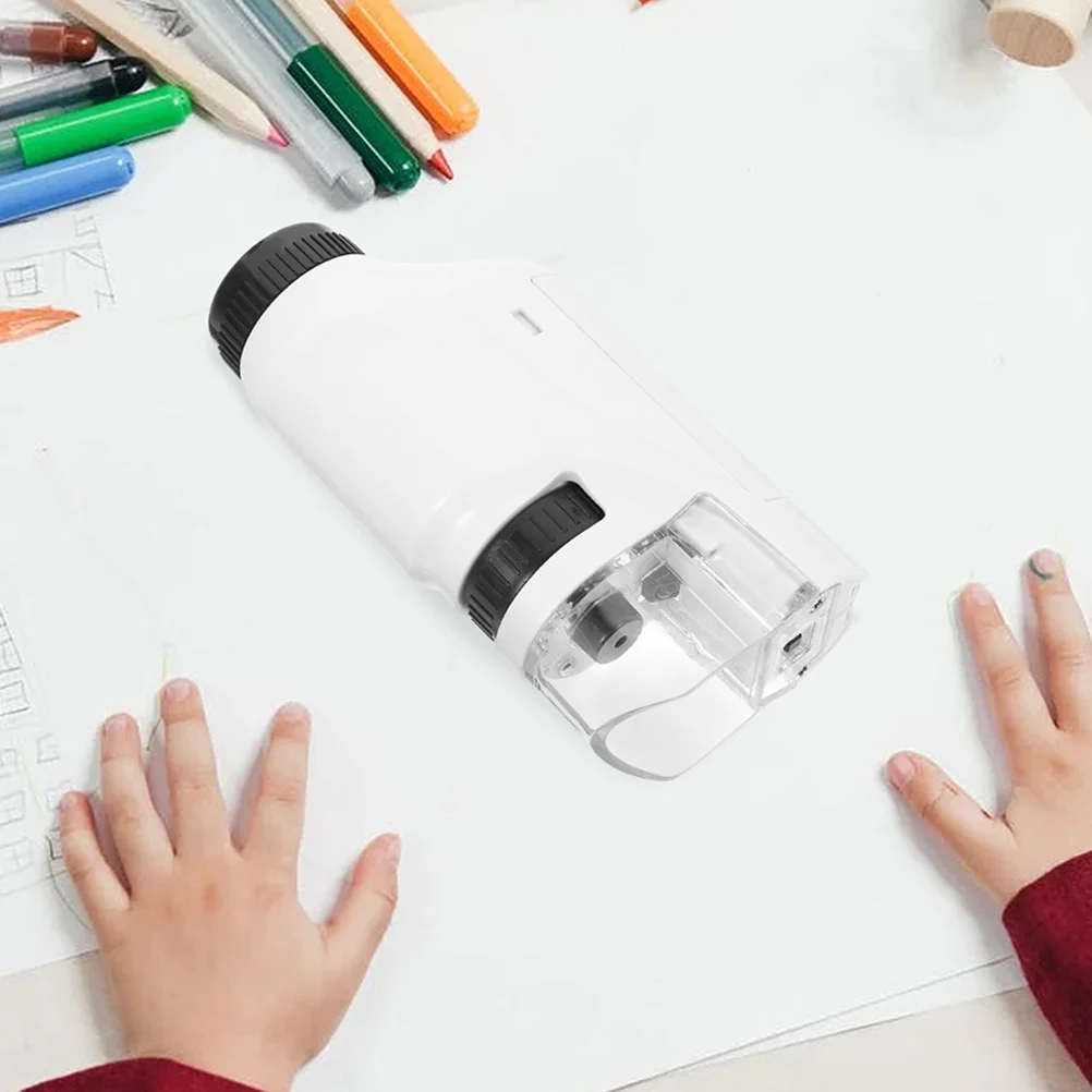 

1 set Monocular Microscope Simple Biological Magnifier Portable Kids Science For Outdoor Exploration Educational Tool Student