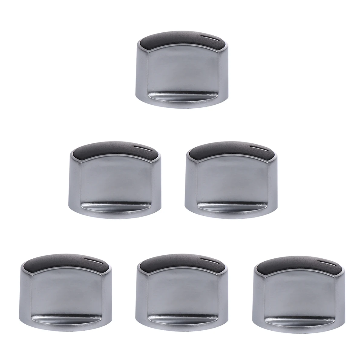 

6pcs Gas Switch Knob Metal Ignition Metal Stove Off Button Durable Kitchen Cooking Parts Accessories