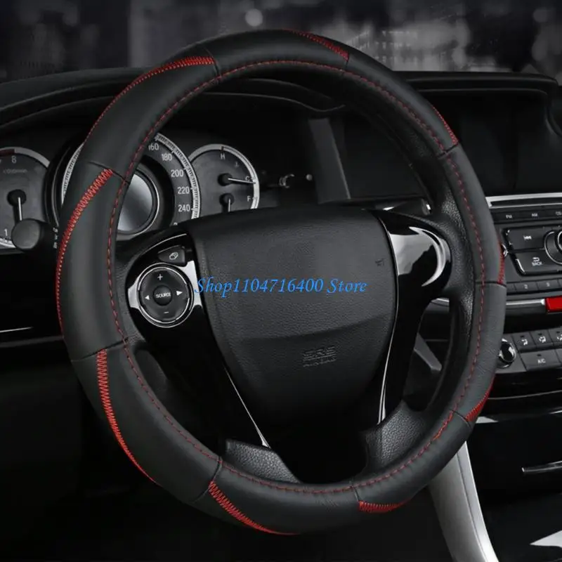 

y1gd Auto Steering Wheel Protector Cover Anti Slip Breathable Universal 15'' Sleeve