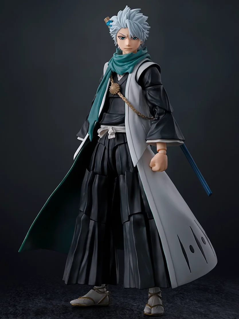 Original Anime S.H.Figuarts Toshiro Hitsugaya Bleach Thousand-Year Blood War Action Figure Toys Bandai PVC Model Doll Gift