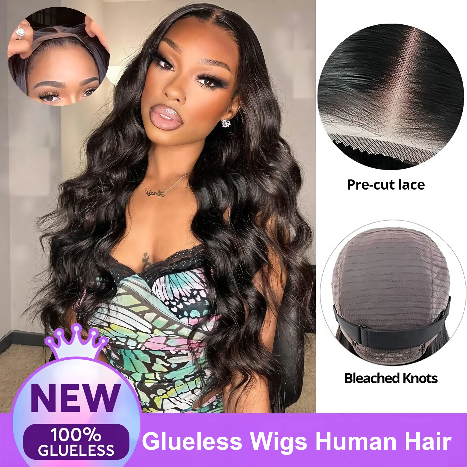 30 inch Body Wave Human Hair Wigs 4x4 Closure Human Hair Wig 5x5 Lace Closure Wig Brazilian Curly Wigs 13x4 13x6 Lace Front Wig