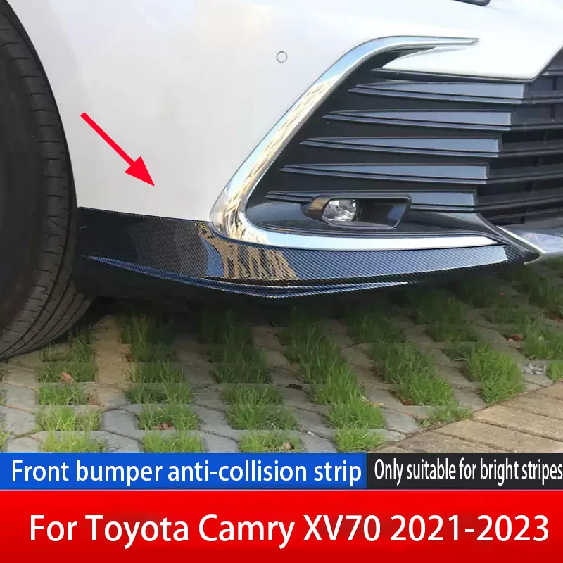 For Toyota Camry XV70 2021 2022 2023 Front spoiler corner protection frame made of ABS material