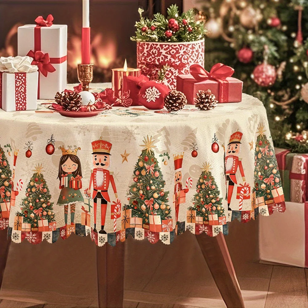 Christmas, spring, winter snow carpet, green decorations, Christmas tree with soldier and girl patternszyc