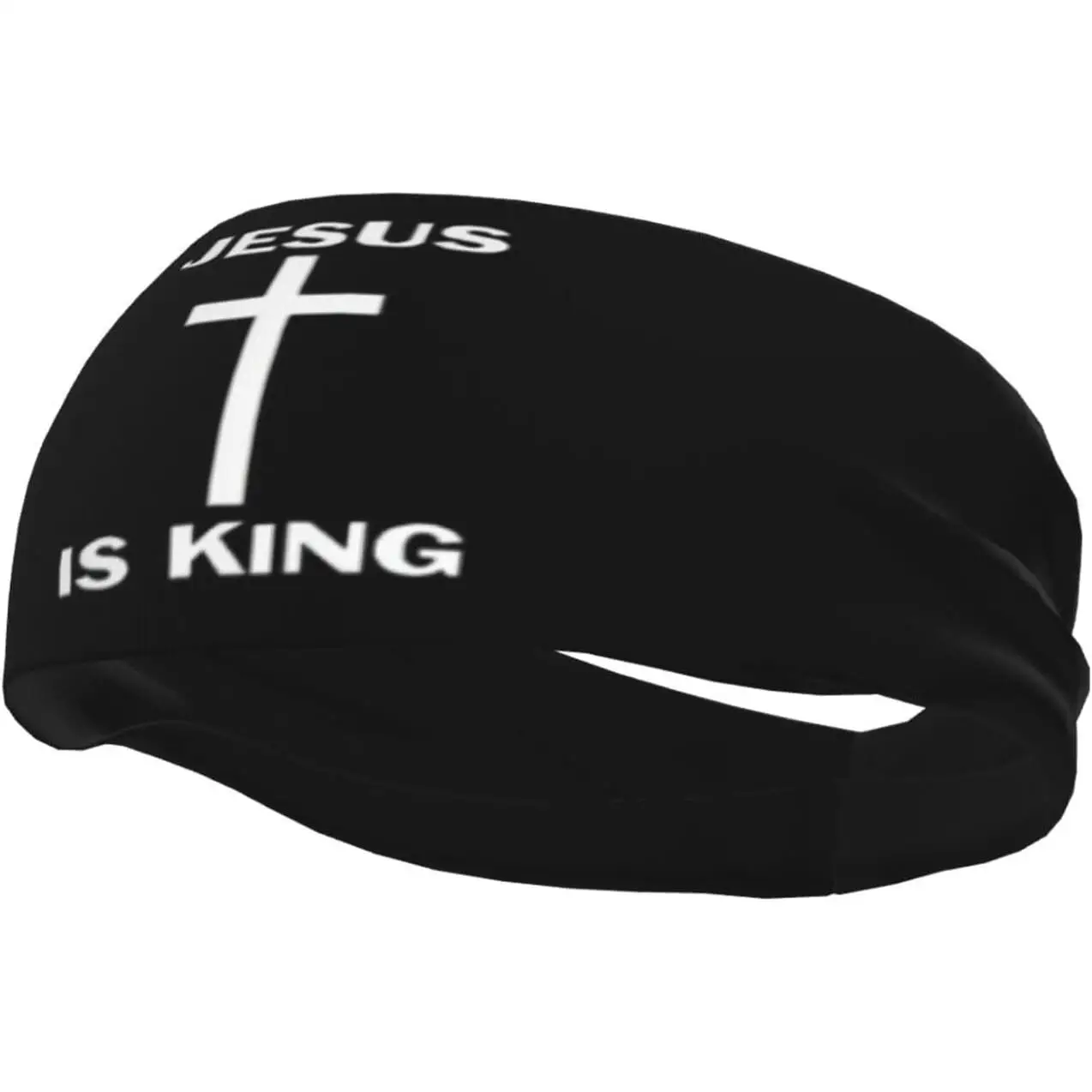 

Спортивные повязки на голову Jesus is King Cross для женщин и мужчин, эластичные, мягкие, впитывающие, нескользящие, оптом, для занятий спортом