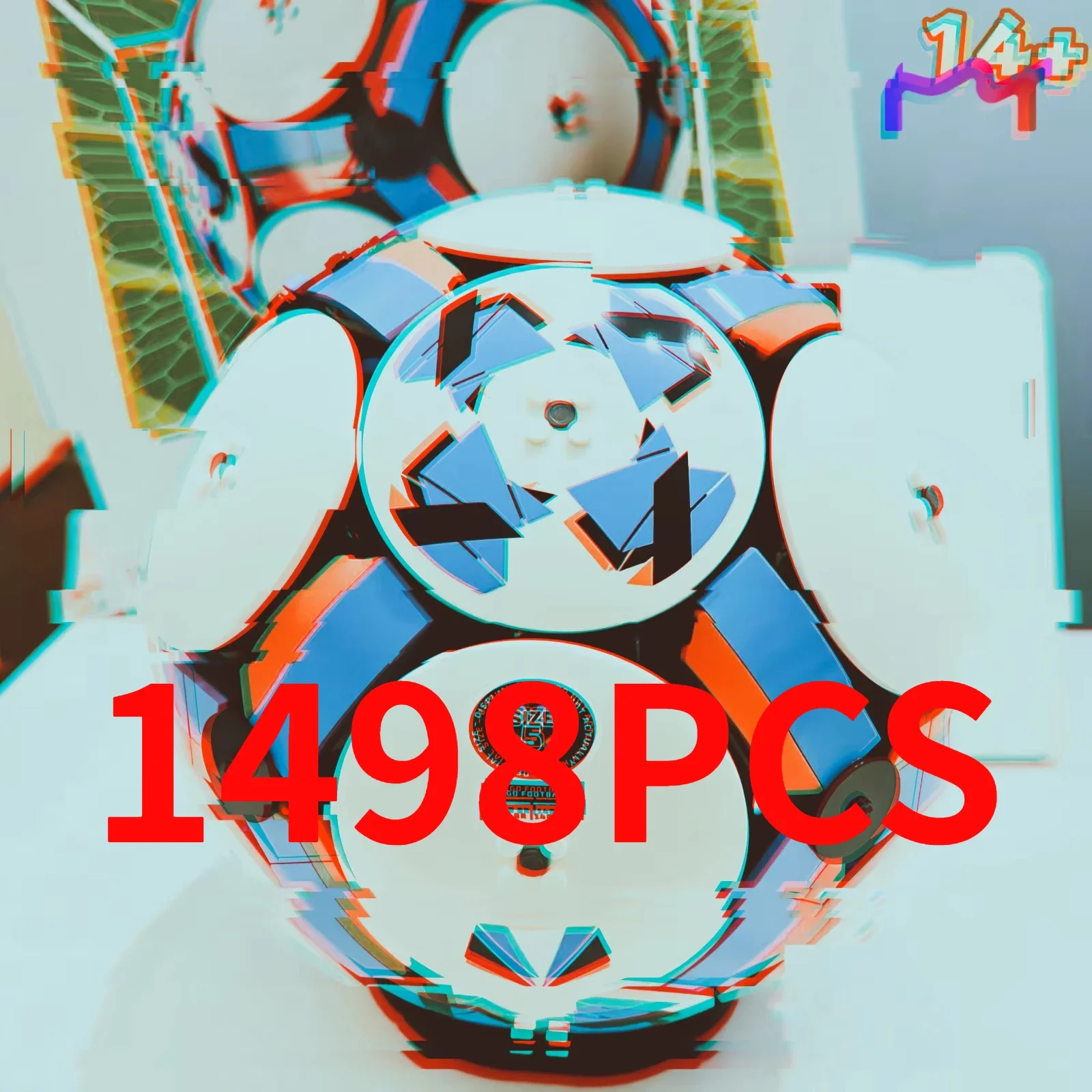 The Cheapest New 1498PCS Soccer Ball Exercise Cup Football Building Block Puzzle Model Toys For Ornament Birthday Gifts
