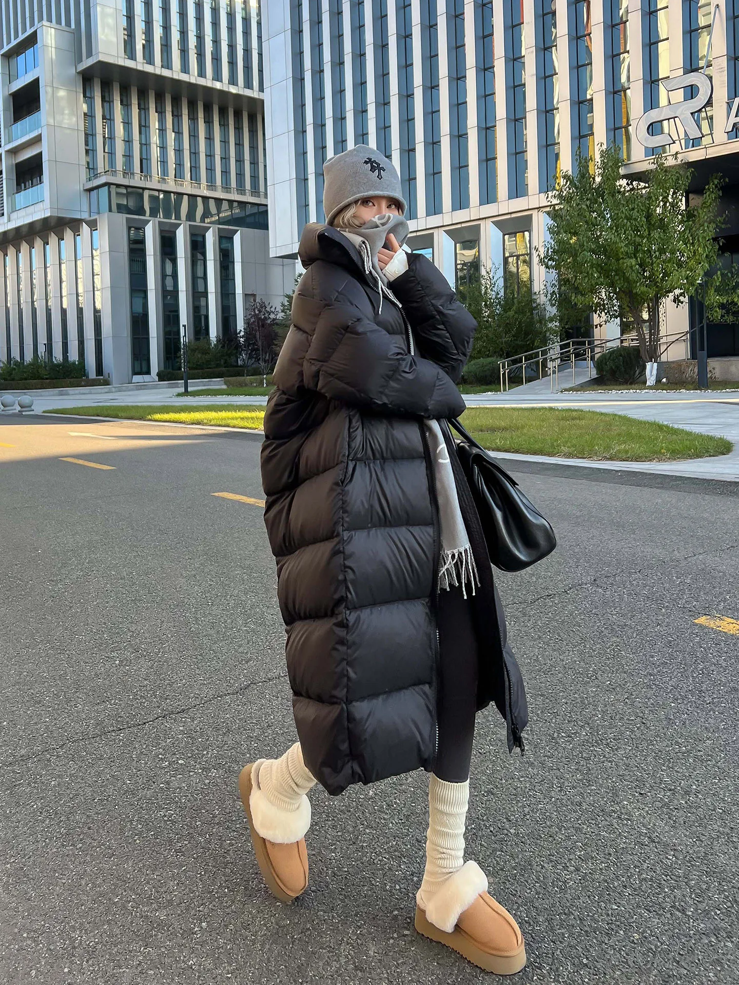 

Женская длинная пуховая куртка KMZD с высоким коэффициентом наполнения, белый пух, зимнее пальто, теплое, с защитой от вытеснения пуха, повседневное, на молнии