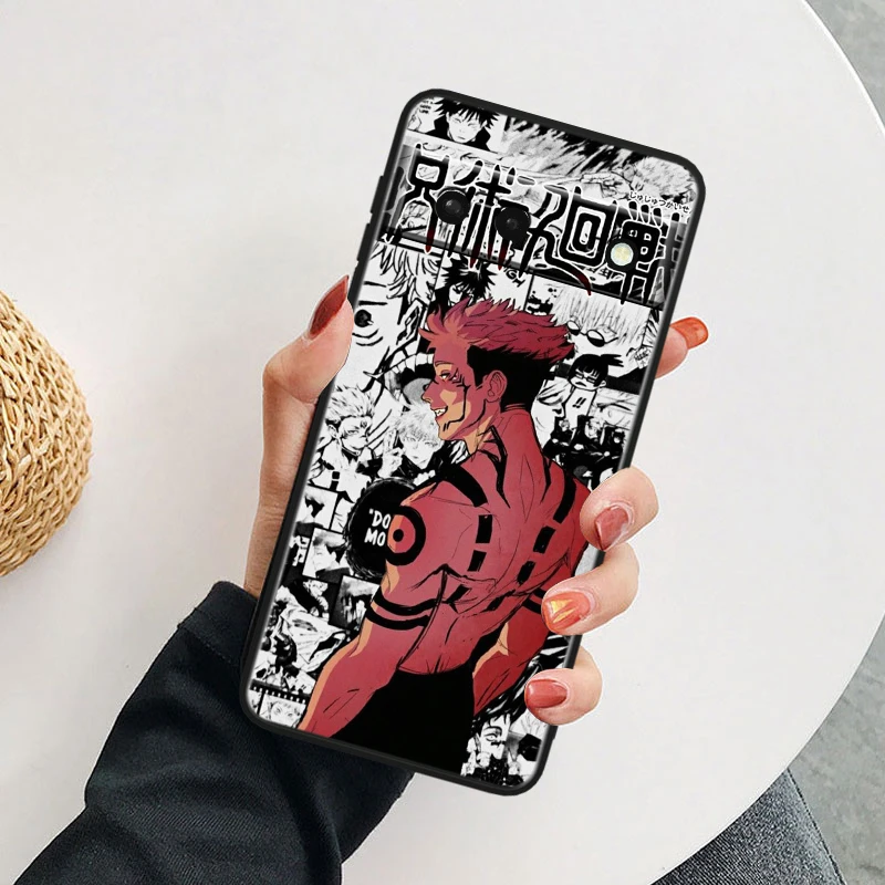 Jujutsu Kaisen Cool Gojo TPU Silicone Black Cover For Google Pixel 8 7A 7 6A 6 5A 5 5XL 4A 4XL 4 Pro 5G Phone Case