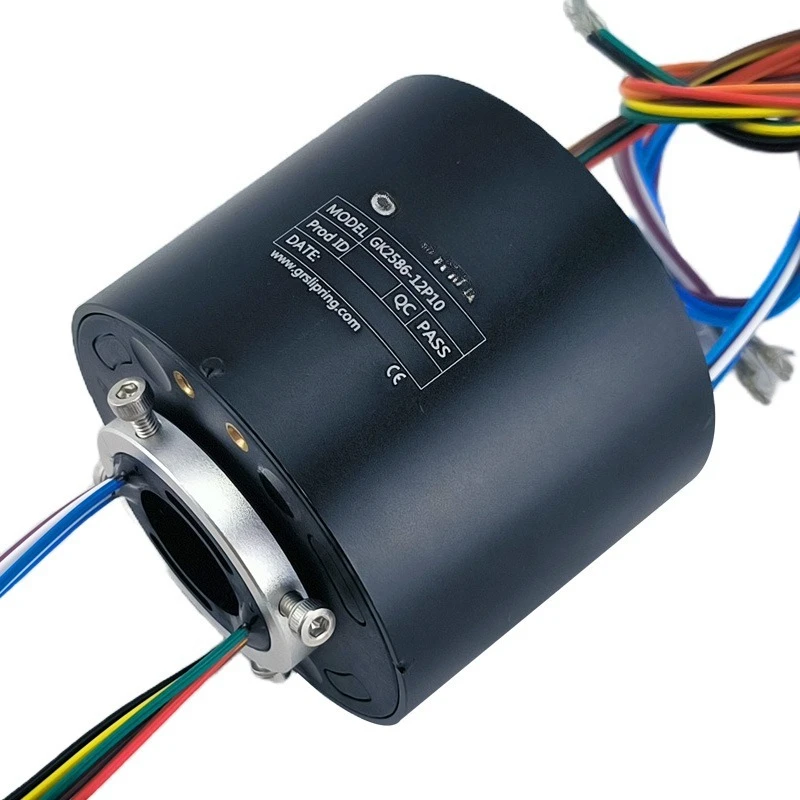 

Inner diameter 25.4 mm Outer diameter 86 mm Rotary collector ring 12-way 10A motor slip ring