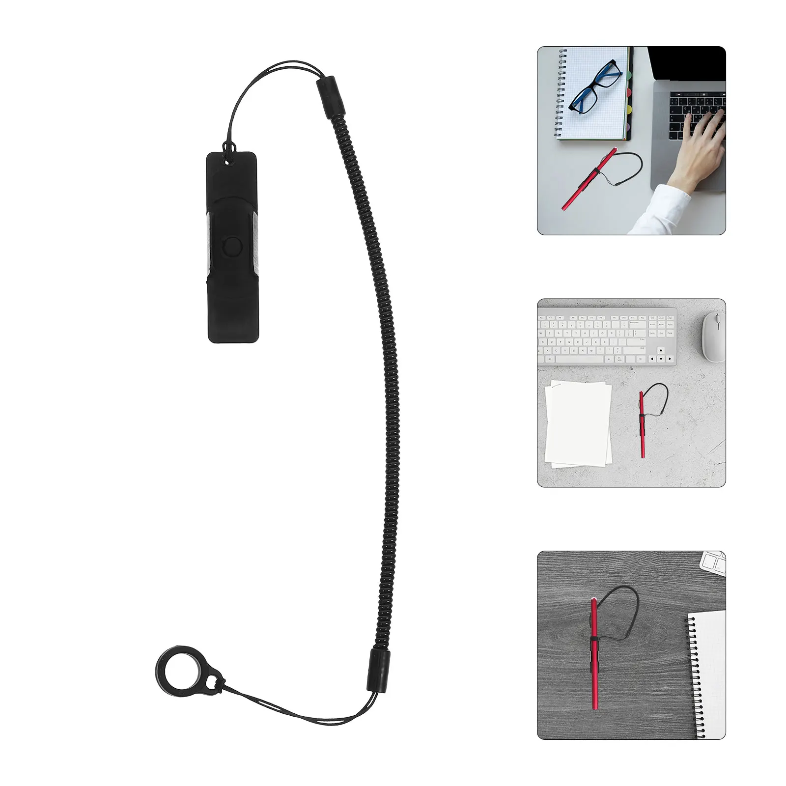 

2pcs Elastic Tether For Touchscreen Stylus Anti-Loss Retractable Lanyard Strap Stretchy Holder For Tablets Office School Use