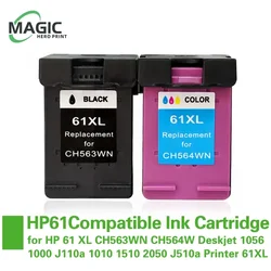 新HP61Compatibleインクカートリッジhp 61 xl CH563WN CH564W deskjet 1056 1000 J110a 1010 1510 2050 J510aプリンタ61XL