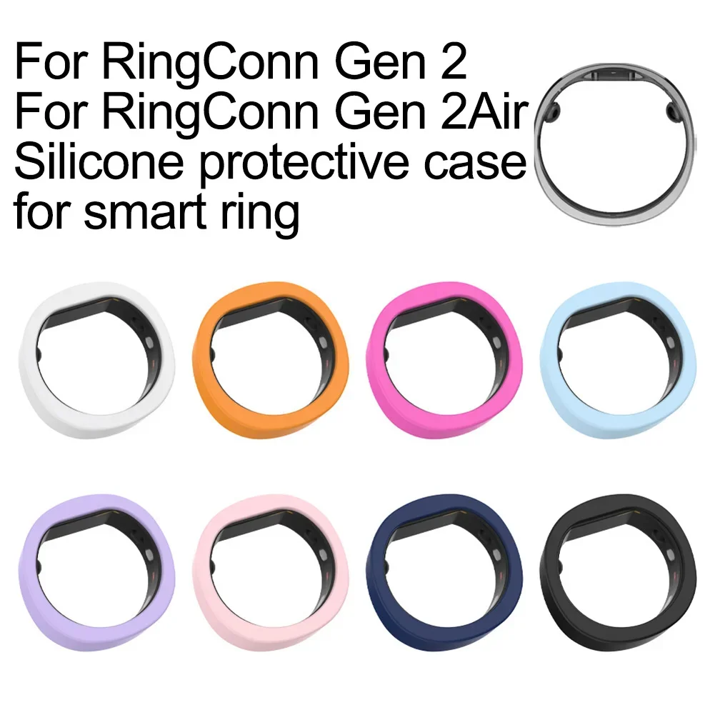 8PCS Solid-Color Silicone Protectors For RingConn Gen 2/2 Air Long-lasting Dustproof (8-Pack Rings Not Included)‌ Multiple Color