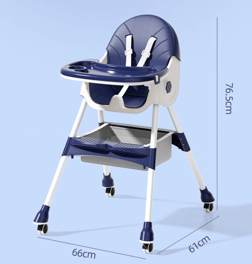 كرسي طعام للأطفال متعدد الوظائف قابل للطي، كرسي هزاز عالي الطاولة للأطفال الصغار، كرسي وقت تناول الطعام في المطبخ للأطفال #3