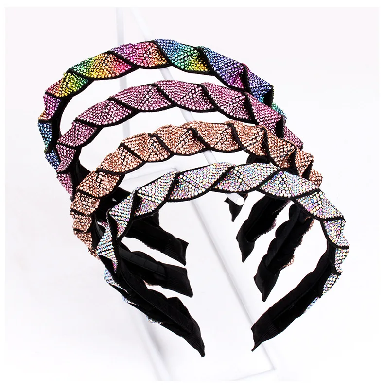 5pcs Cristais Rhinestone Hairbands for Women vestido de noiva Headwear Hair Accessories Jewelry