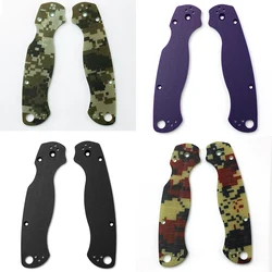 Camouflage Colors G10 Material Knife Handle Patch Scales Grip for Spyderco C81 Paramilitary 2 Para2 DIY Making Accessories Parts