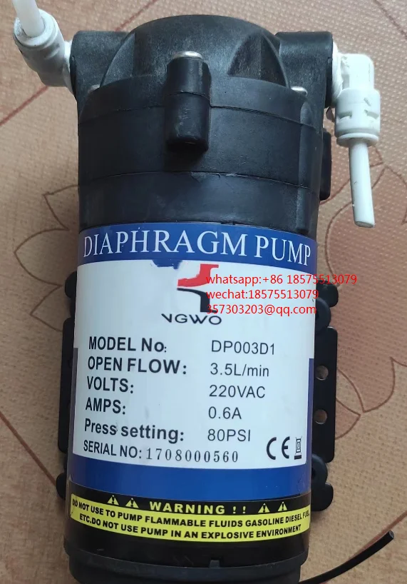 

For XINGWO DP003D1 (220V) Diaphragm Pump Pump 1 Piece