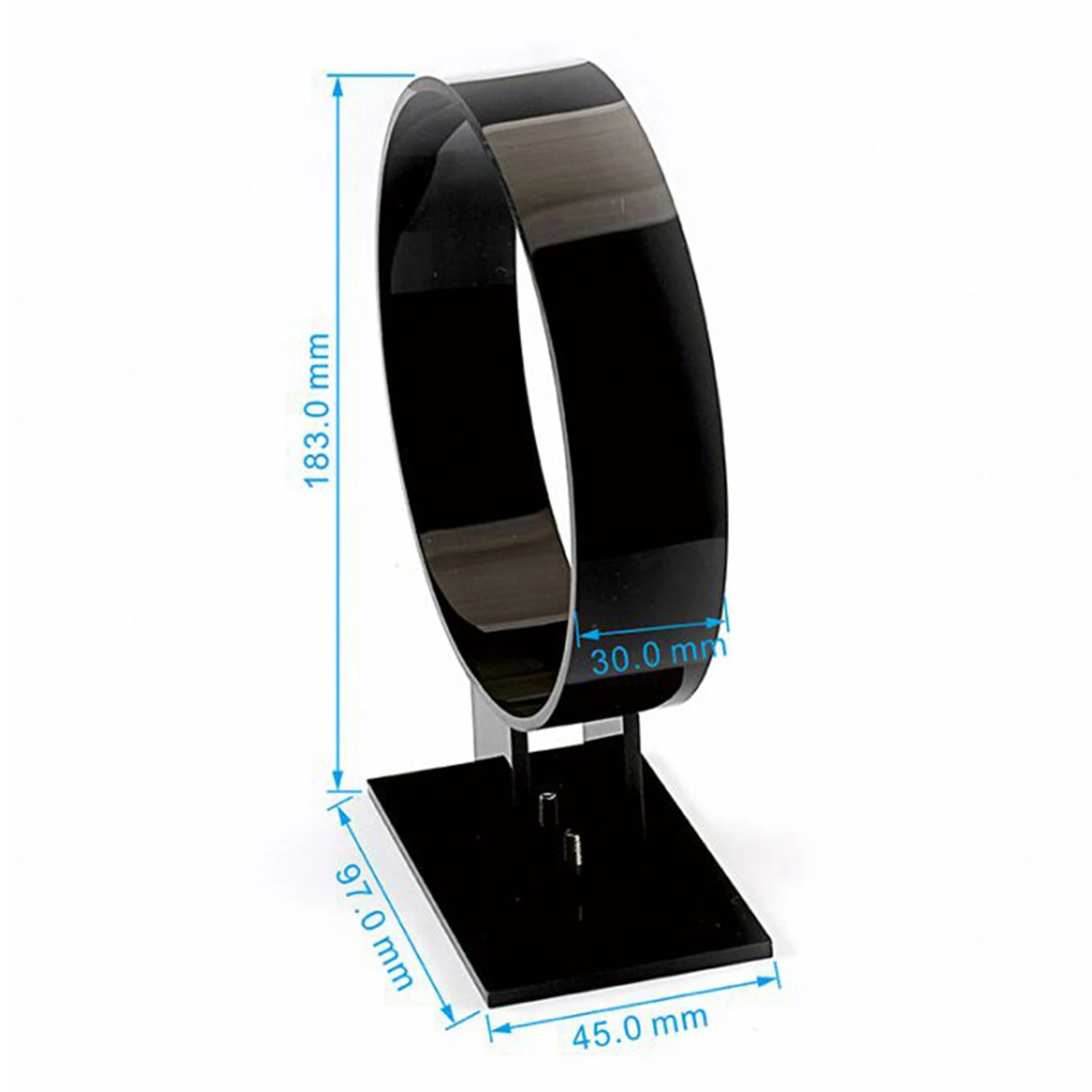 【coupon-】{0}2x-acrylic-headband-holder-hair-accessories-headband-display-stand-jewelry-holder-black