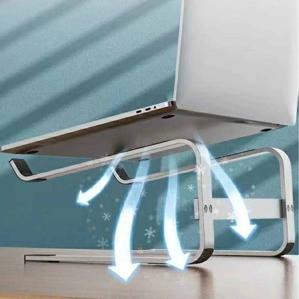 Double Layer Laptop Stand Ventilated Detachable Mount Notebook Riser Iron Universal Base Computer Stand Heat Dissipation
