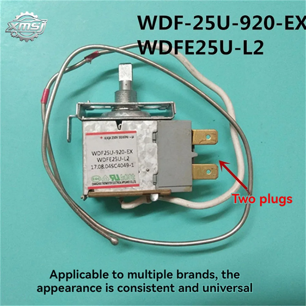 

1pc 2-plug Thermostat Freezer Replacement Parts for Homa TCL WDF-25U-920-EX WDFE25U-L2 Refrigerator Compatible with Same Shape