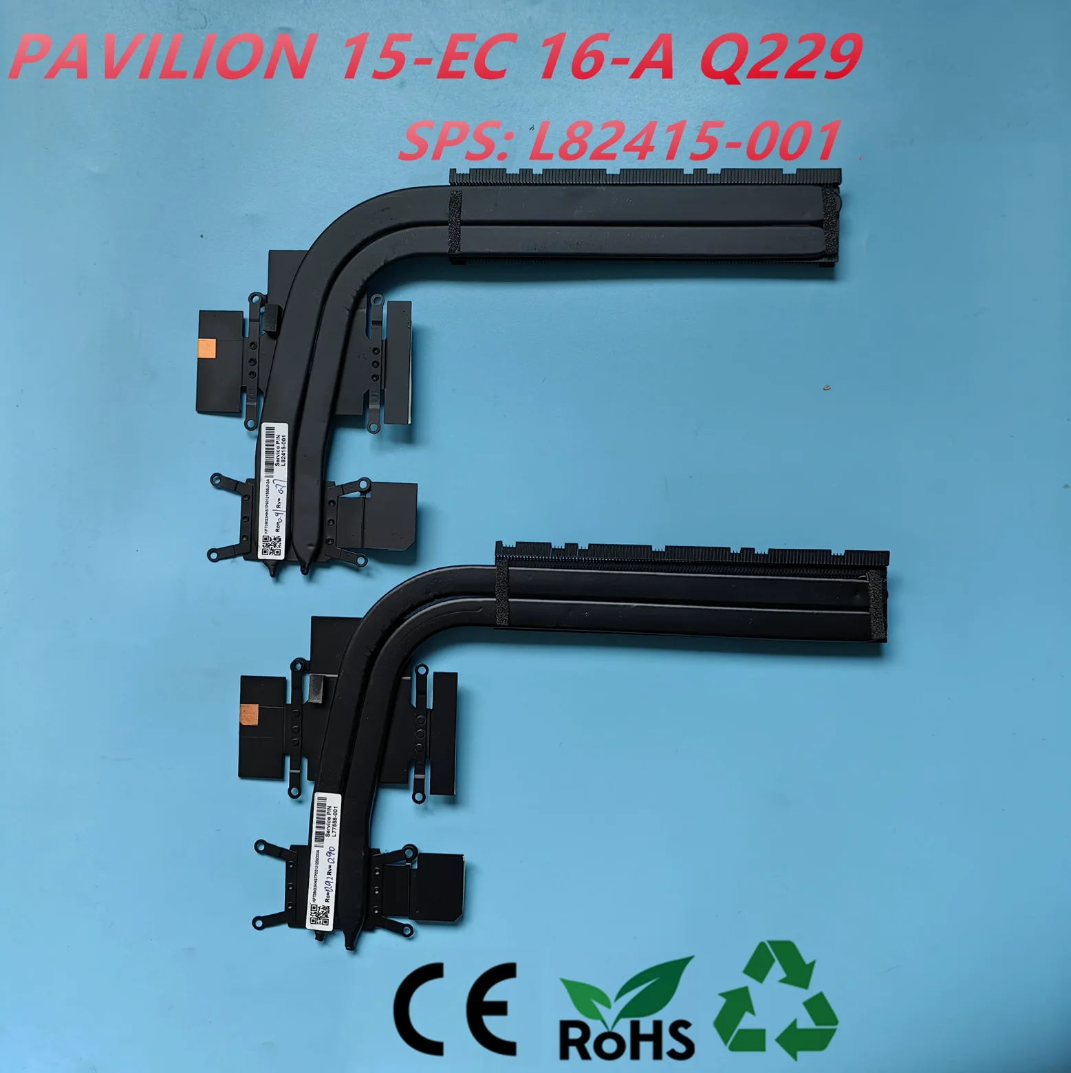 For HP 15-EC ZHAN 99 G2 G3 G4 TPN-Q229 Q284 16-A TPN-Q241 Series Laptop Cooling CPU Heatsink Copper Tube L82415-001