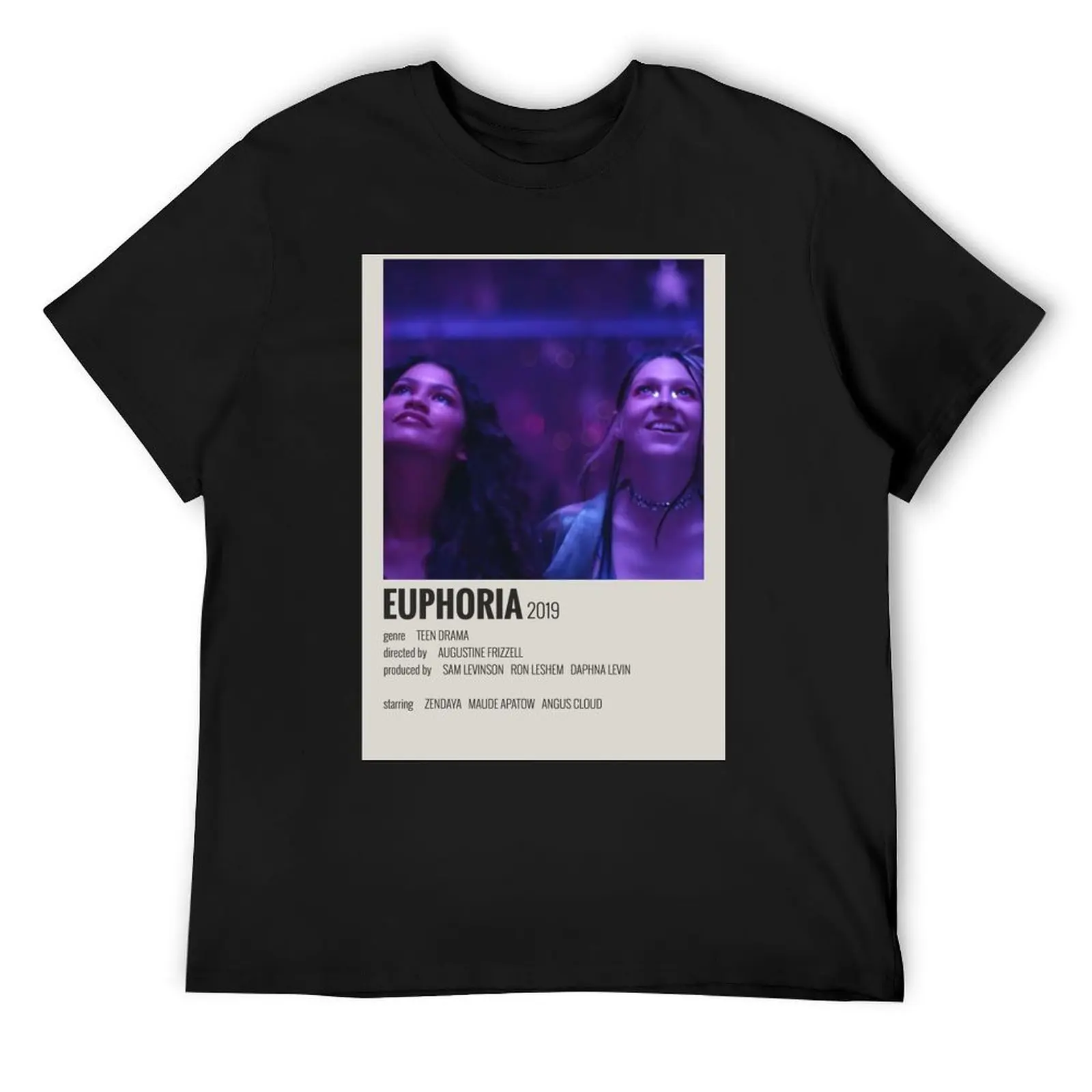 Euphoria Poster T-Shirt oversized sweat tops Men's clothing