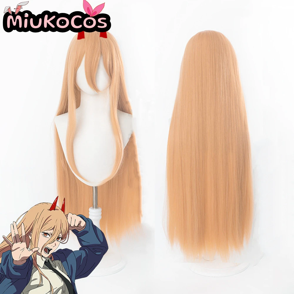 EM ESTOQUE Power Cosplay Peruca MiukoCosplay Anime Motosserra Homem Cosplay