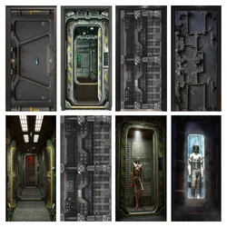 Door sticker wallpaper, personalized door sticker mural PVC door sticker DIY home decoration decals