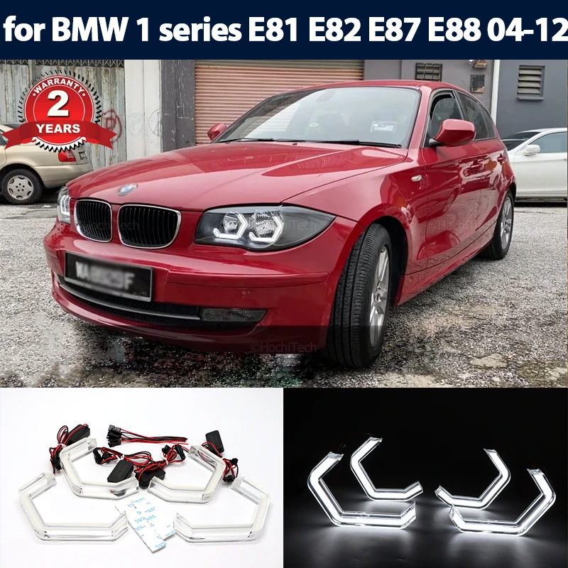 

for BMW 1 series E81 E82 E87 E88 116i 118i 120i 125i 128i 130i 135i 116d 118d 2004-13 Ultra bright M4 style LED Angel Eyes