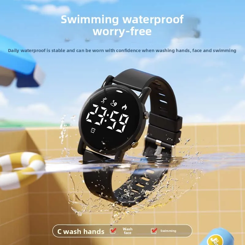 2026 New Kids Smart Watch Waterproof Swimming Multifunctional Fitness Tracker Step Counter Alarm Clock for Boys Girls