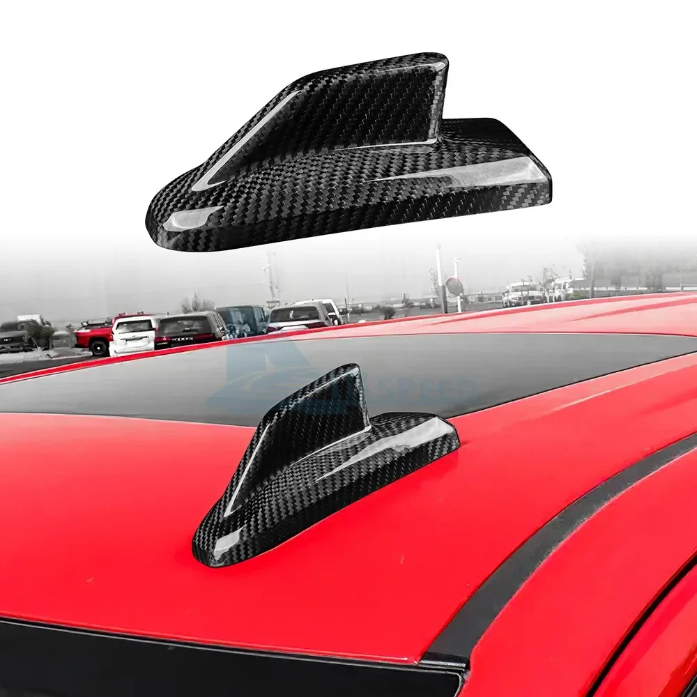 

Real Dry Carbon Fiber For Chevrolet GMC 2019-2024 Car Antenna Cover Trim Decoration Auto External Accessories