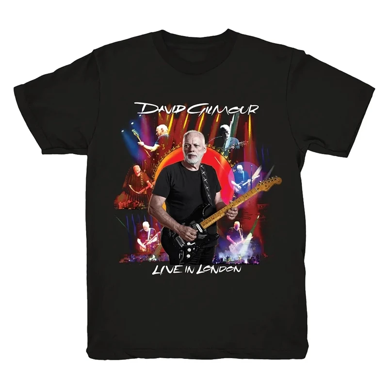 Cómoda y transpirable David Gilmour David Gilmour músico británico Rock marca de moda americana Camiseta de manga corta de algodón