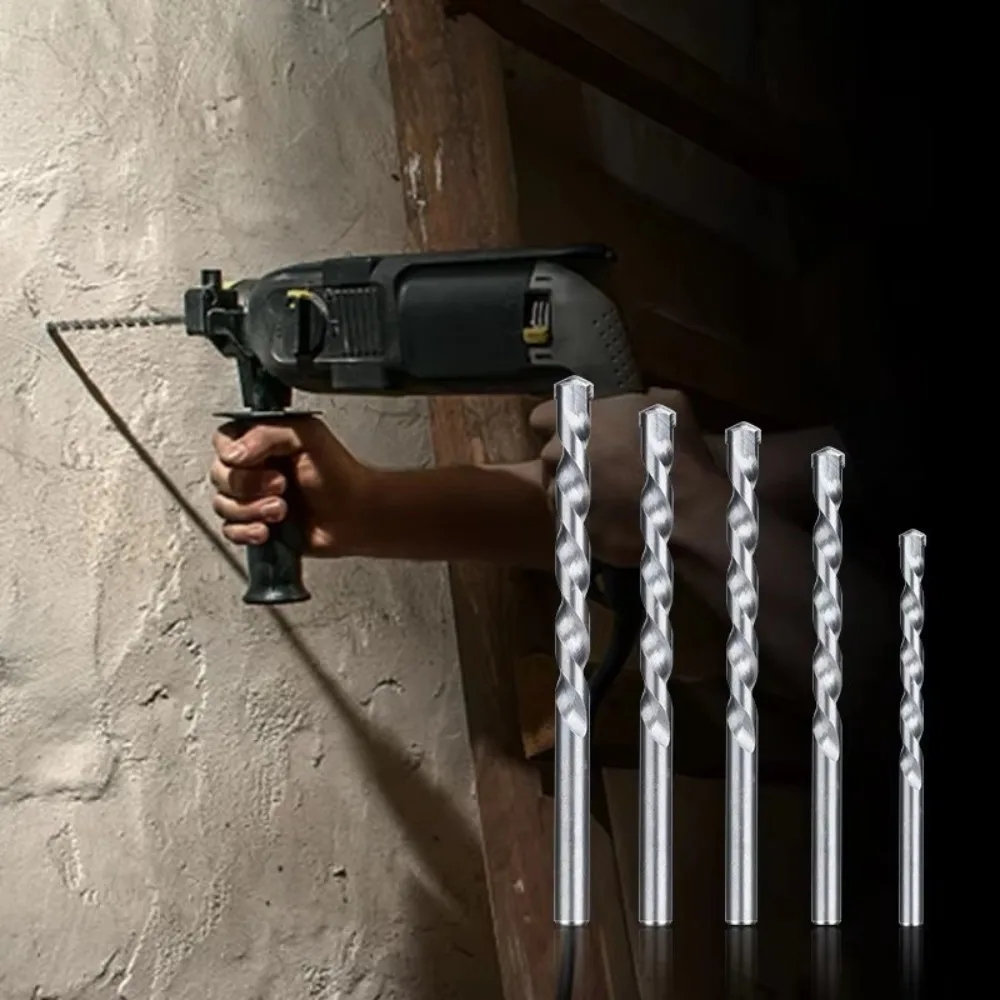 

New 4/6/8/12mm Wall Drill Bits High Speed Steel Carbide Tipped Masonry Drill Bit Impact Drills Stone