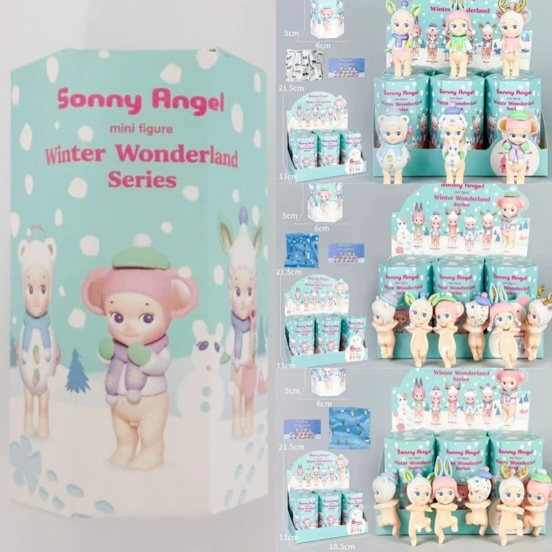 New Cute Angel Hippers Series Winter Day Series Hot Anime Figures Mystery Box Mini Figure Phone Decoration Gift Blind Box Toy