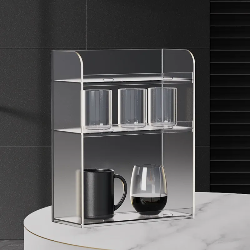 Acrylic Layered Rack, Cosmetics Cabinet, Multifunctional Box, Assembly Toy Display Rack, Desktop