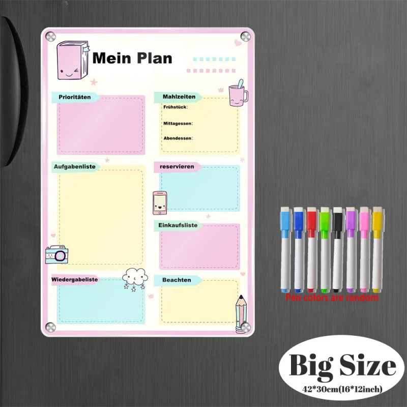 conjunto-de-calendario-magnetico-alemao-a3-para-geladeira-calendario-magnetico-de-acrilico-2025-planejador-de-habitos-para-refrigerador
