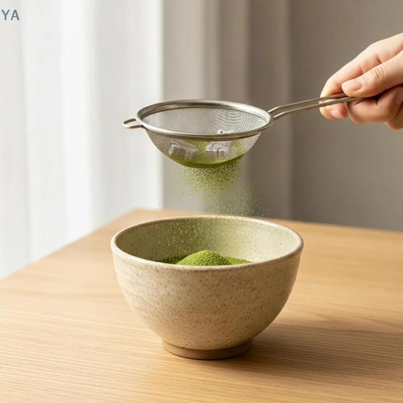 1/2/3Pcs Fine Mesh Matcha Powder Sifter Animal Pattern Stainless Steel Anti Caking Tool for Home Tea Baking