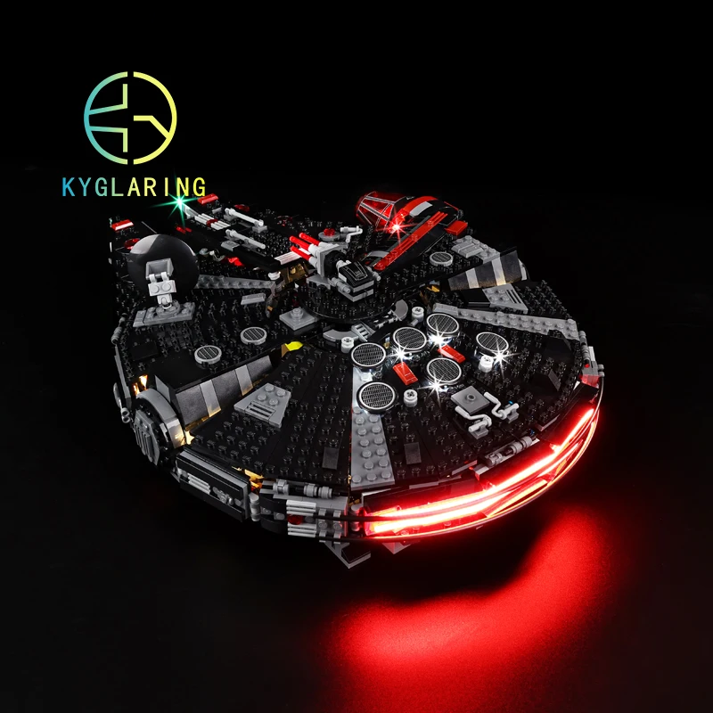 Zestaw oświetlenia LED Kyglaring do 75389 zestaw oświetlenia Led Dark Falcon DIY zabawki (nie zawiera klocków)