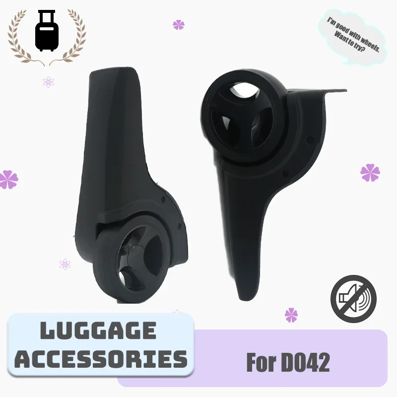 For D042 Universal Luggage Wheel Replacement Kit - Silent Swivel Castors Easy-to-Install, Durable Suitcase Accessories